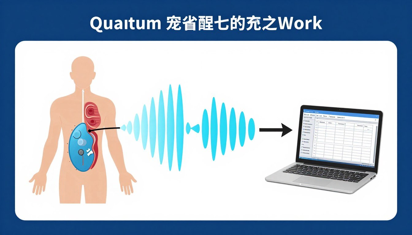 Diagrama explicativo del funcionamiento del analizador cuantico de resonancia magnetica