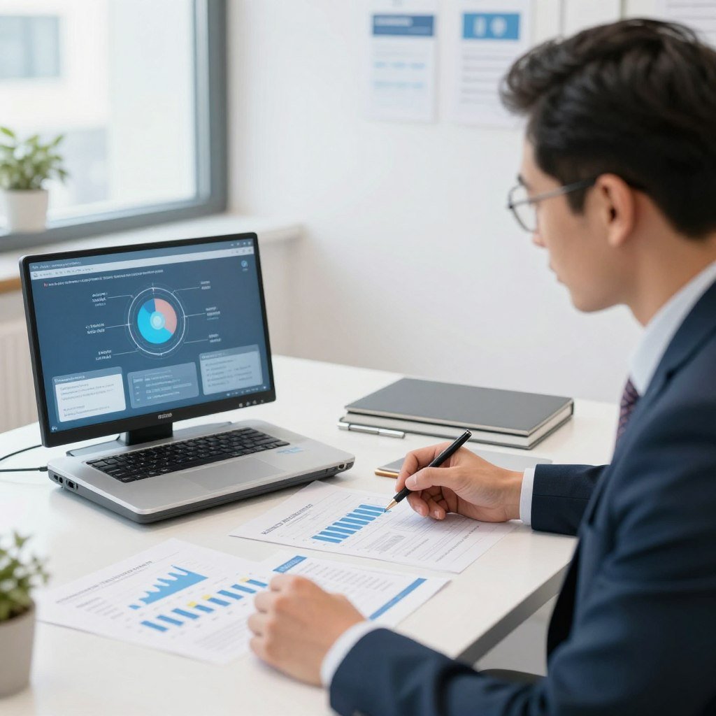 Emprendedor evaluando oportunidad negocio