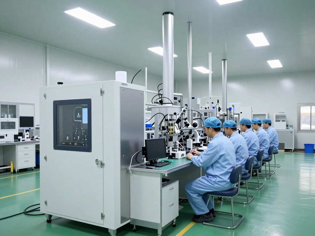 Fábrica MAIKONG producción analizadores cuánticos instalaciones manufactura