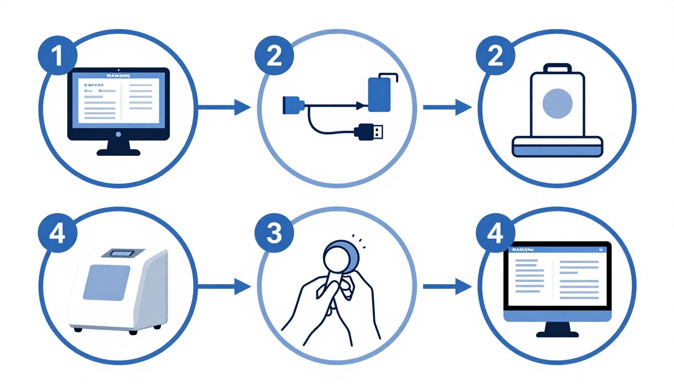 Guía visual paso a paso para usar el analizador cuantico