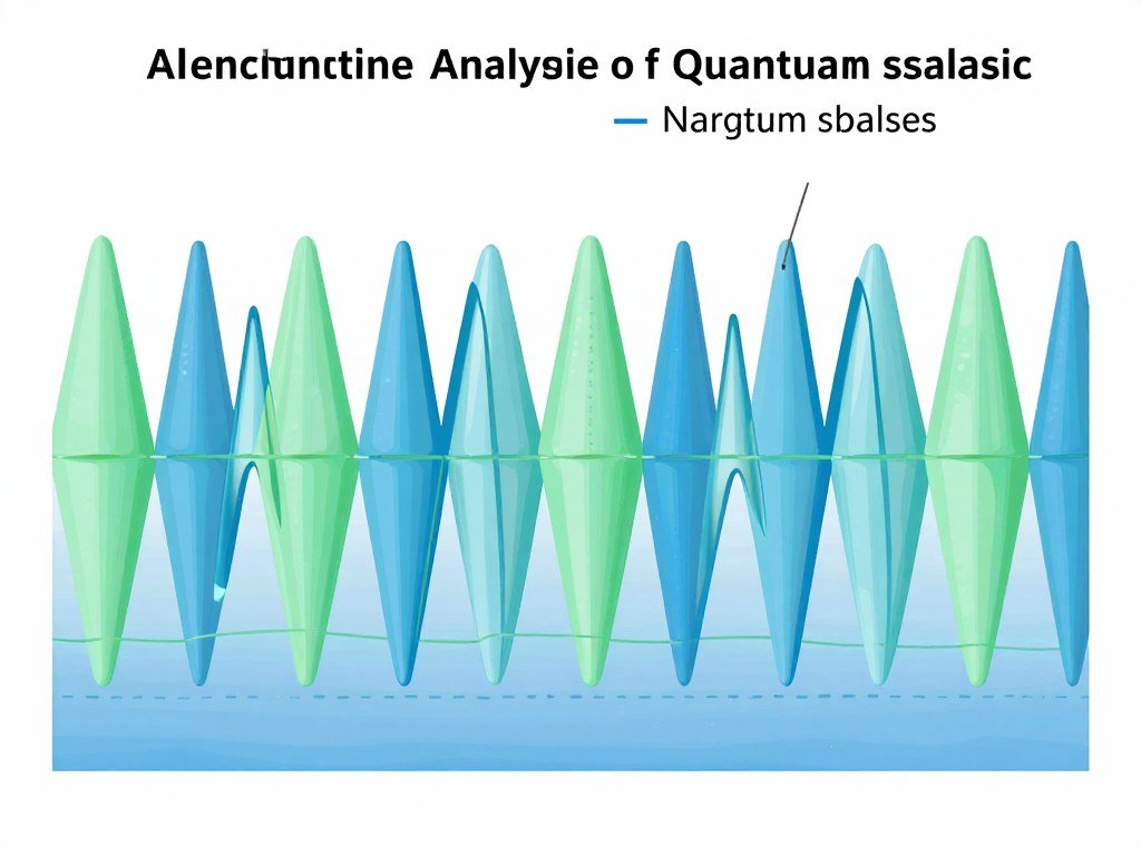 Principio científico del analizador cuántico mostrando ondas electromagnéticas