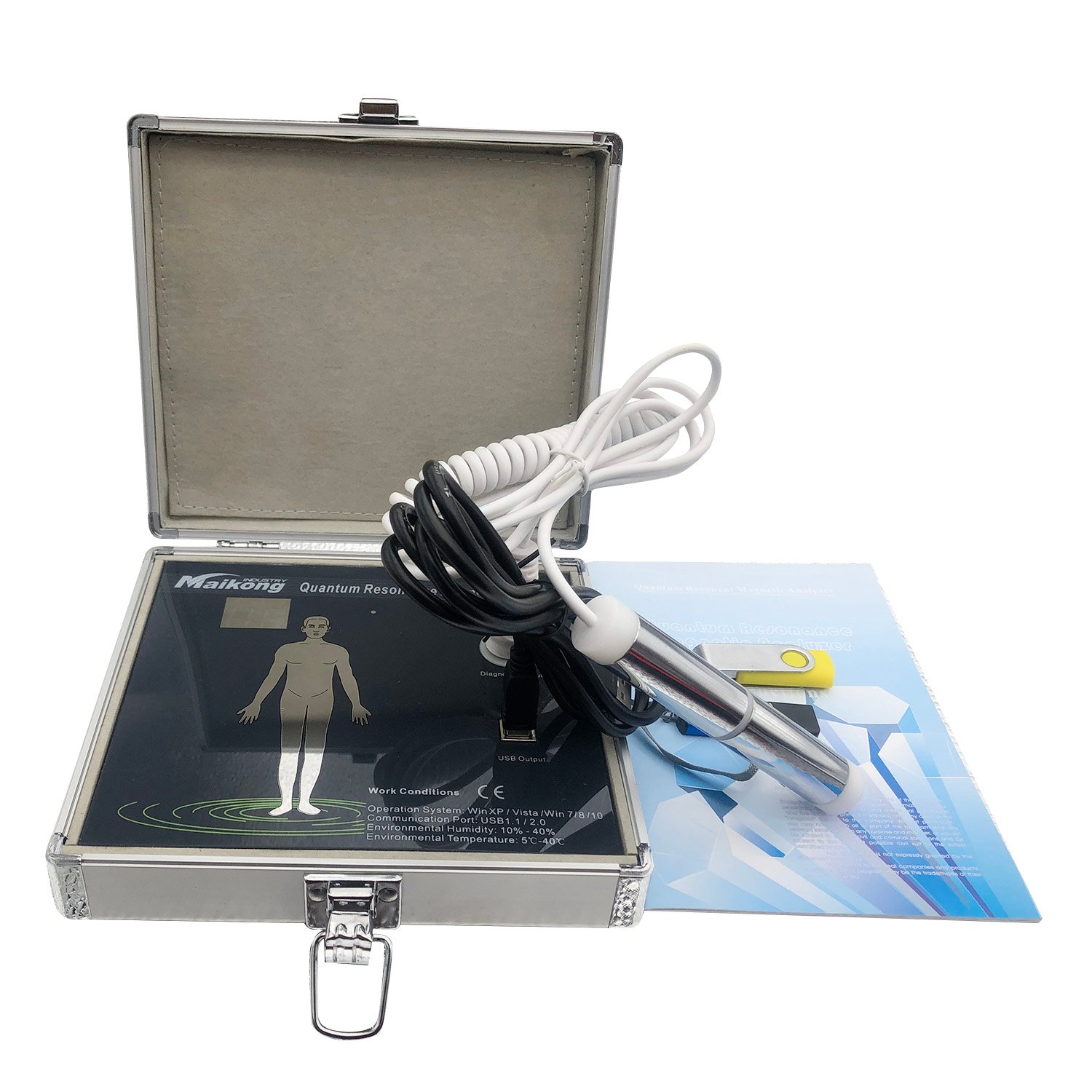 Analizador magnético de resonancia cuántica MAIKONG MK-004 en clínica profesional de Lima Perú