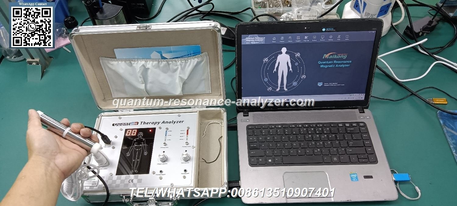 Analizador cuantico de resonancia magnetica MAIKONG en uso en clinica peruana