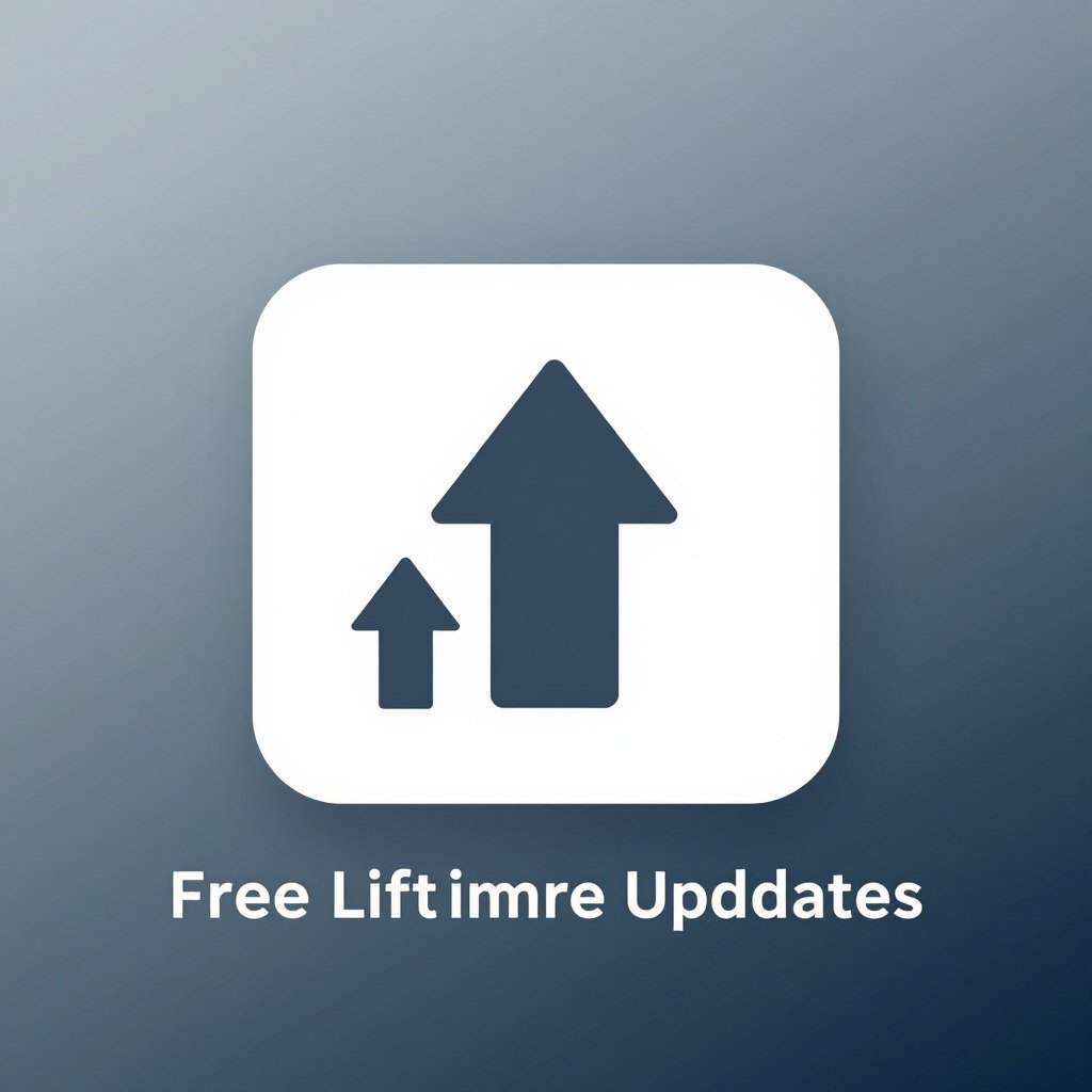Ícono de actualizaciones gratuitas de software de por vida
