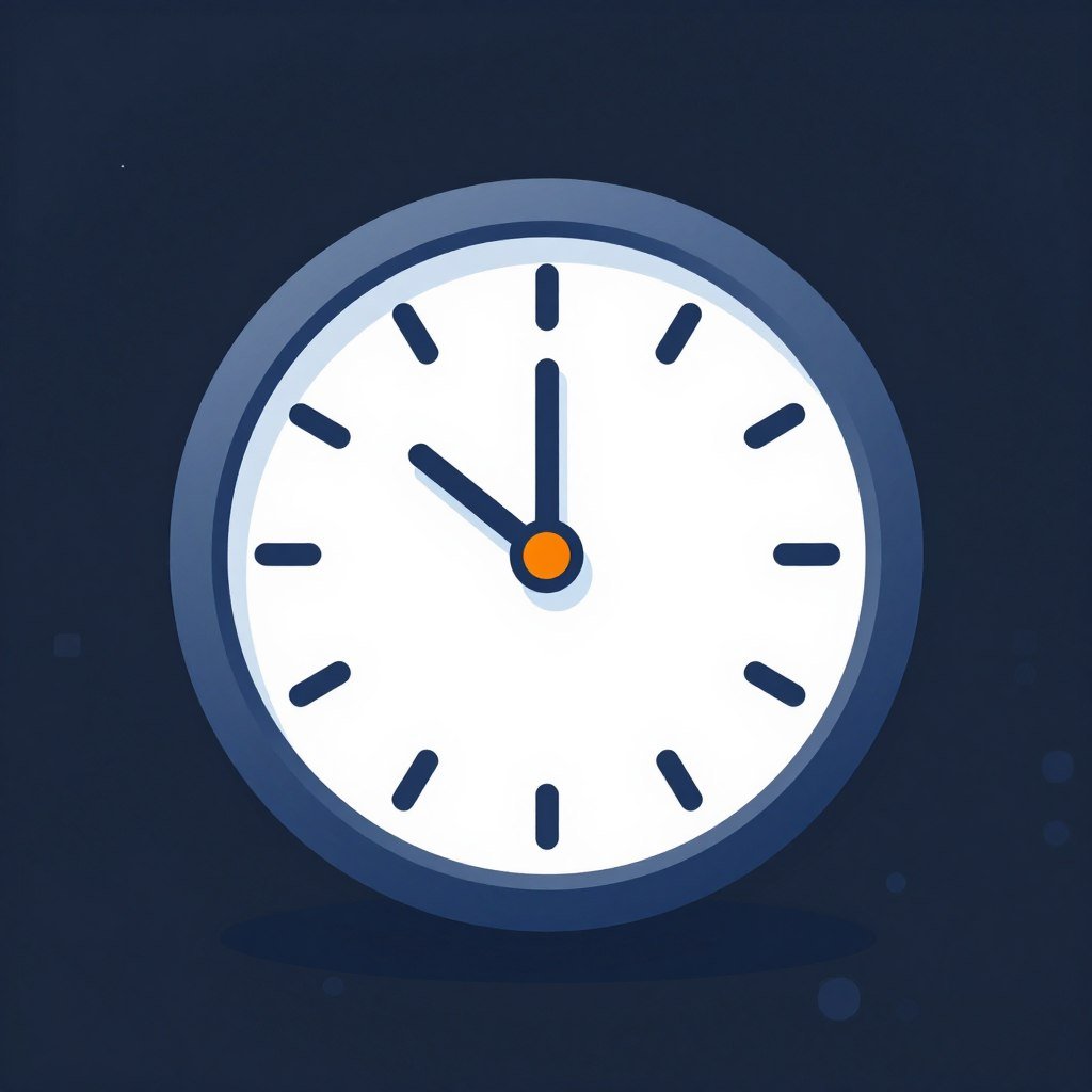 Icono de reloj mostrando velocidad rápida de análisis en minutos