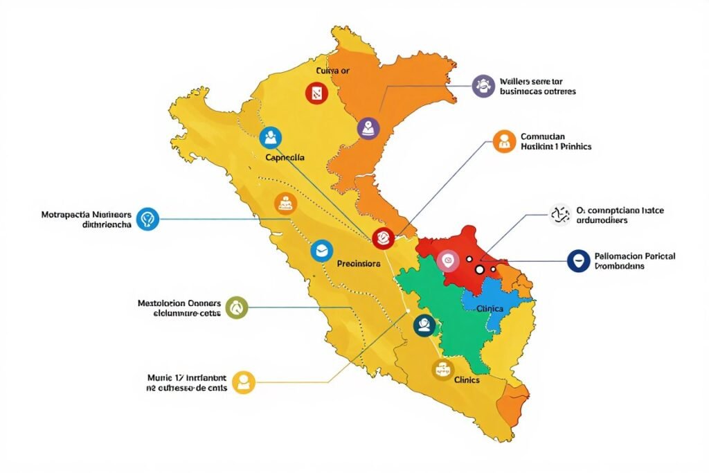 Red de distribuidores de analizadores cuánticos en diferentes ciudades de Perú